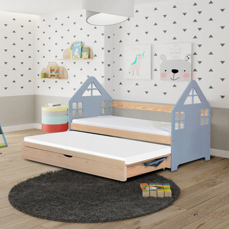 Łóżko podwójne DOMEK