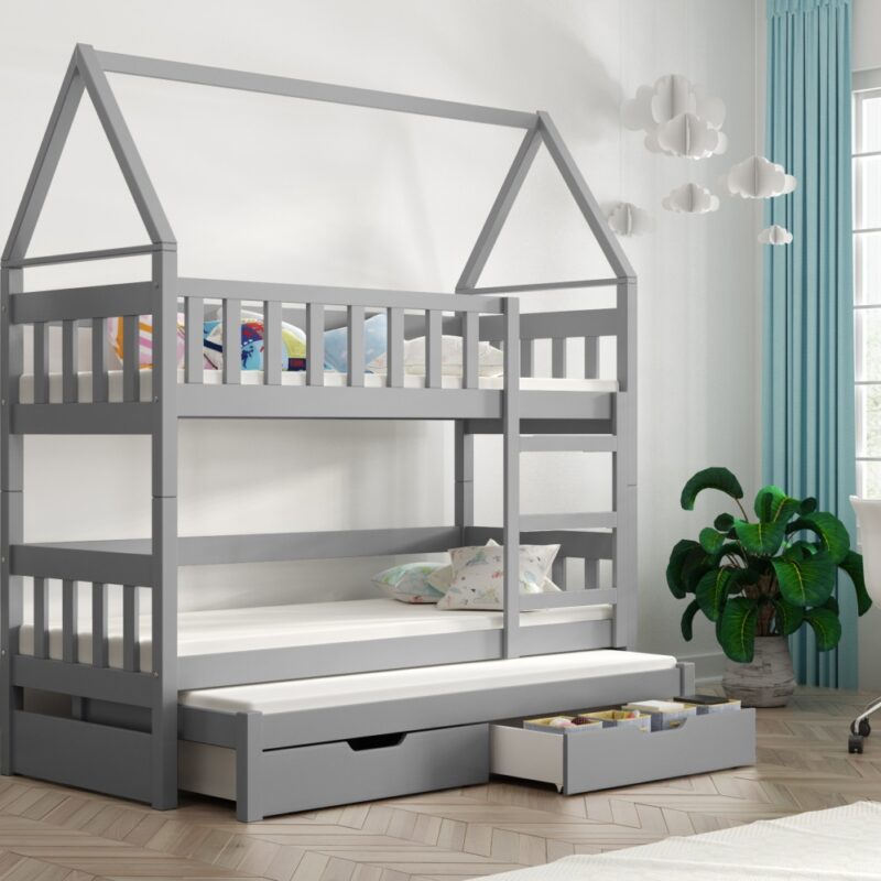 Łóżko piętrowe DOMEK OLA MINI