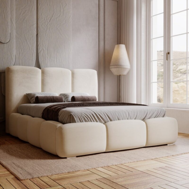 Łóżko tapicerowane PUFF