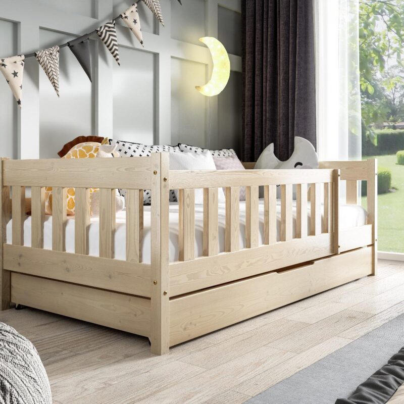 Łóżko pojedyncze POLA - sosna