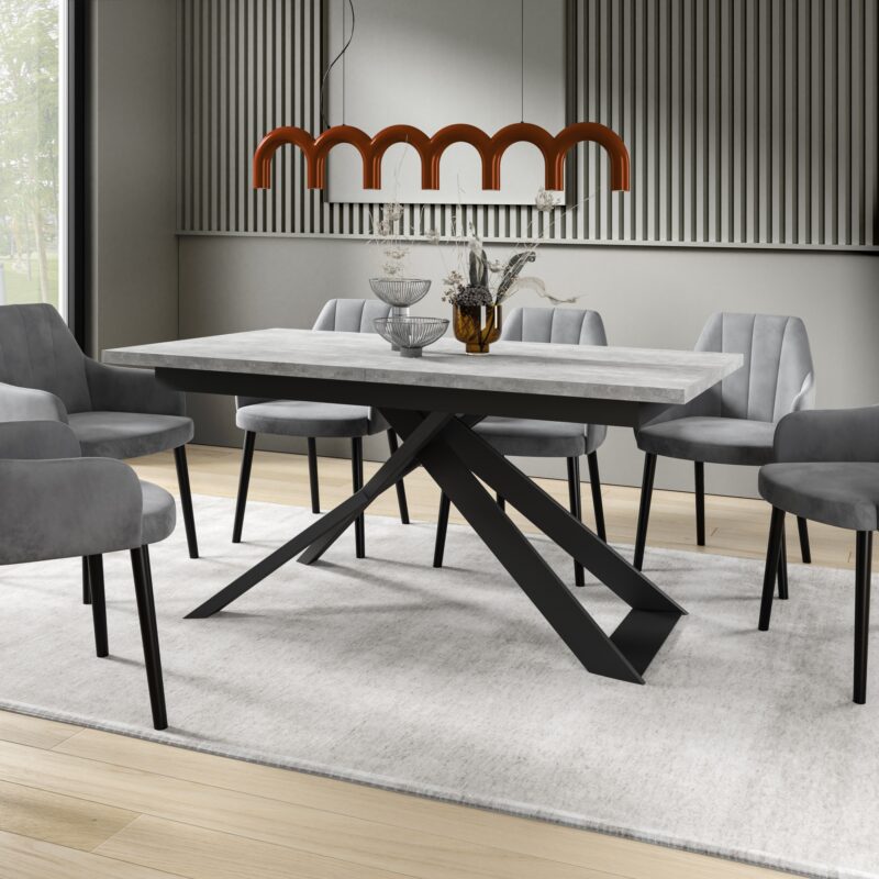 Zestaw: Stół BOSTON + 6 krzeseł JAMES