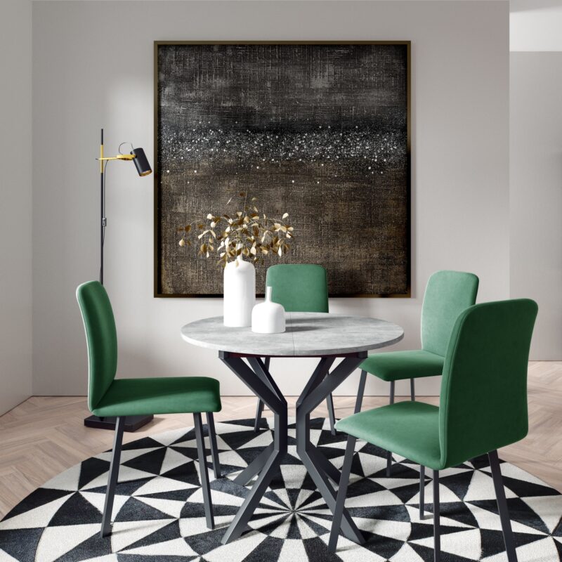 Zestaw: Stół DIONIS M + 4 krzesła LOPEZ