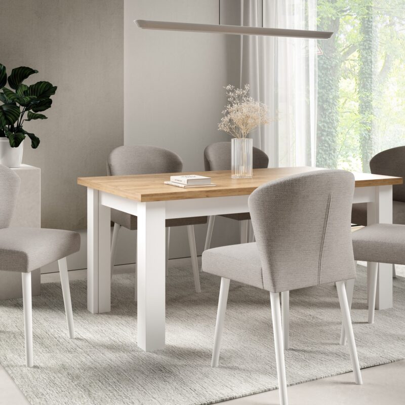 Zestaw: Stół HERMES + 6 krzeseł ROYAL