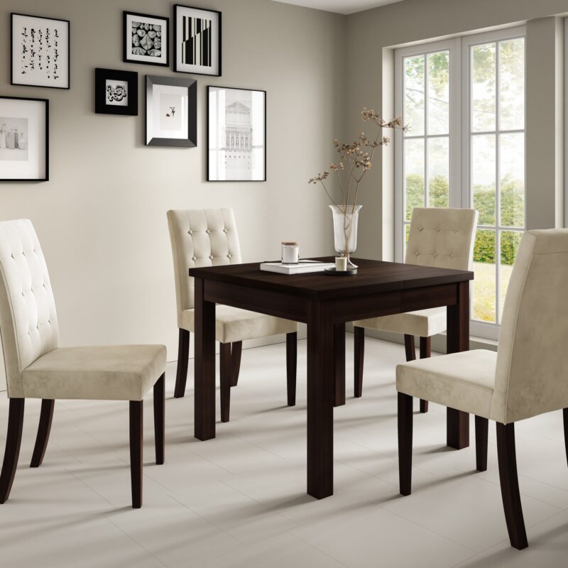 Zestaw: Stół LOTOS + 4 krzesła JOHN