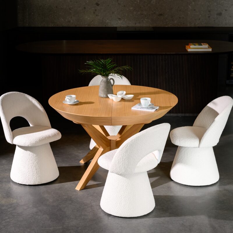 Stół okrągły rozkładany S66