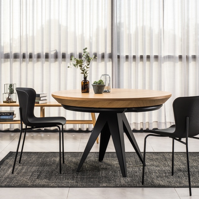 Stół okrągły rozkładany S49