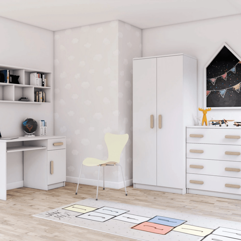 Zestaw mebli dziecięcych NODI WHITE 1