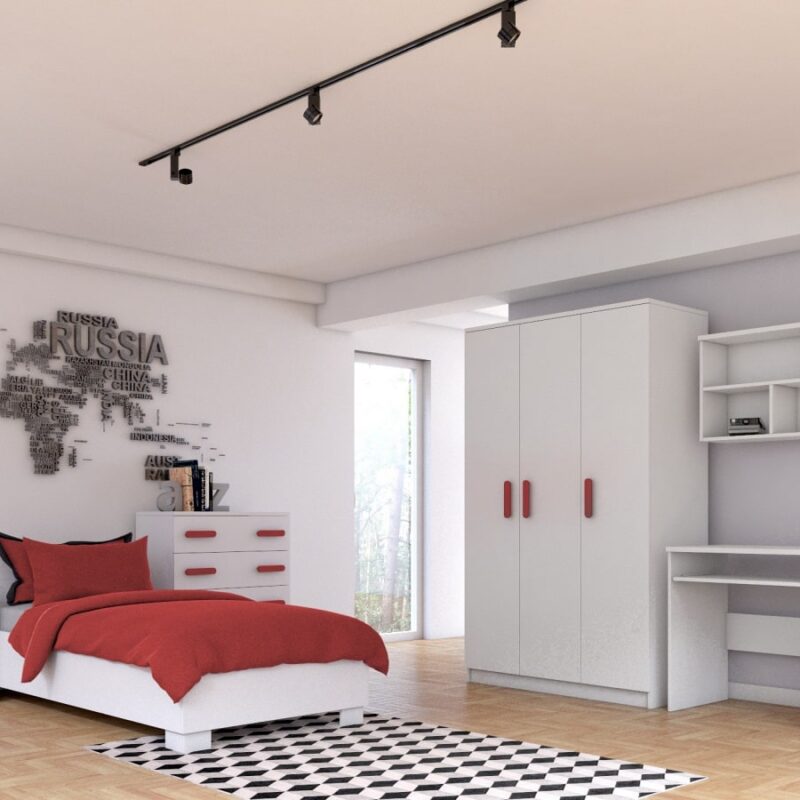 Zestaw mebli dziecięcych NODI WHITE 4