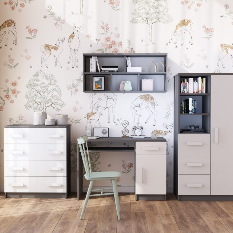 Zestaw mebli dziecięcych NODI GREY 3