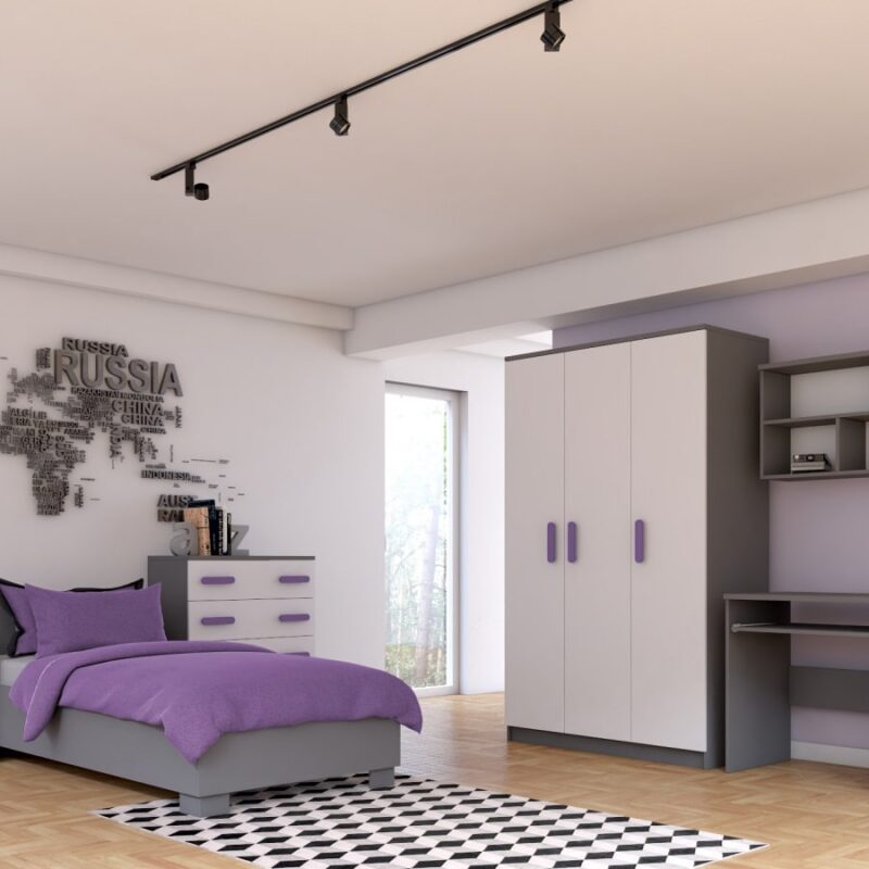 Zestaw mebli dziecięcych NODI GREY 4