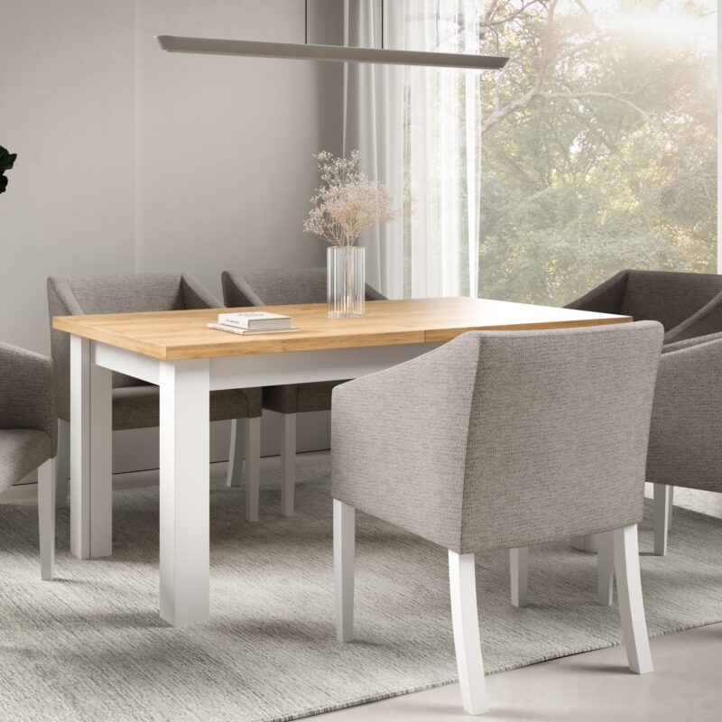 Zestaw: Stół HERMES + 6 krzeseł ROGER