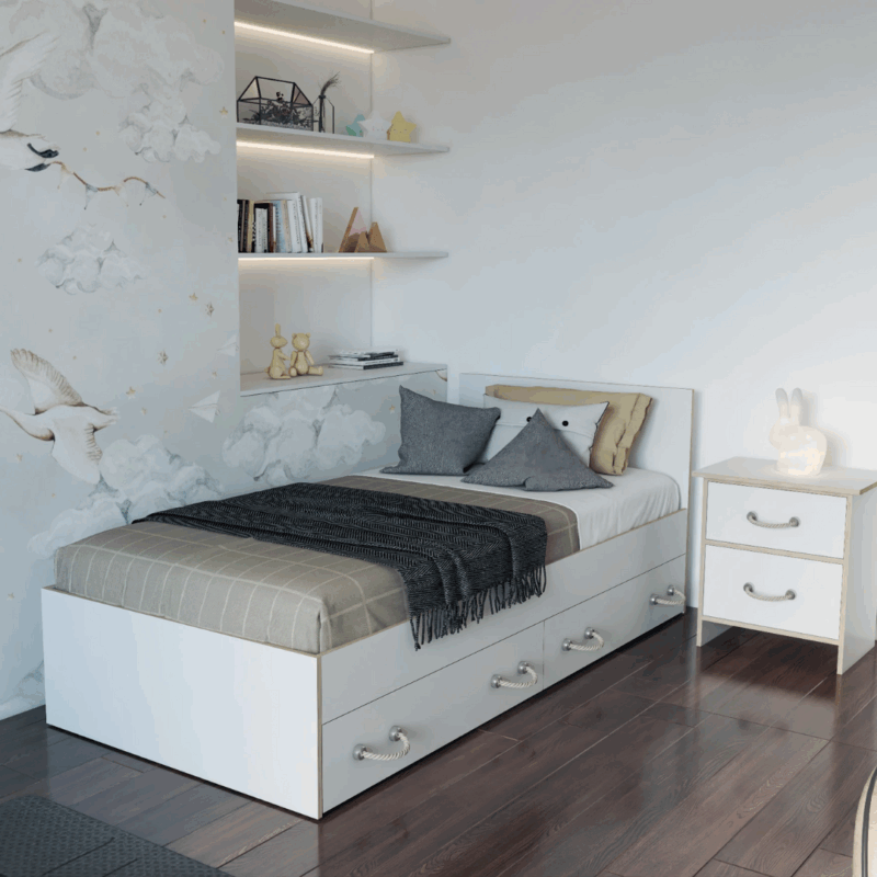 Łóżko pojedyncze NORDI 36