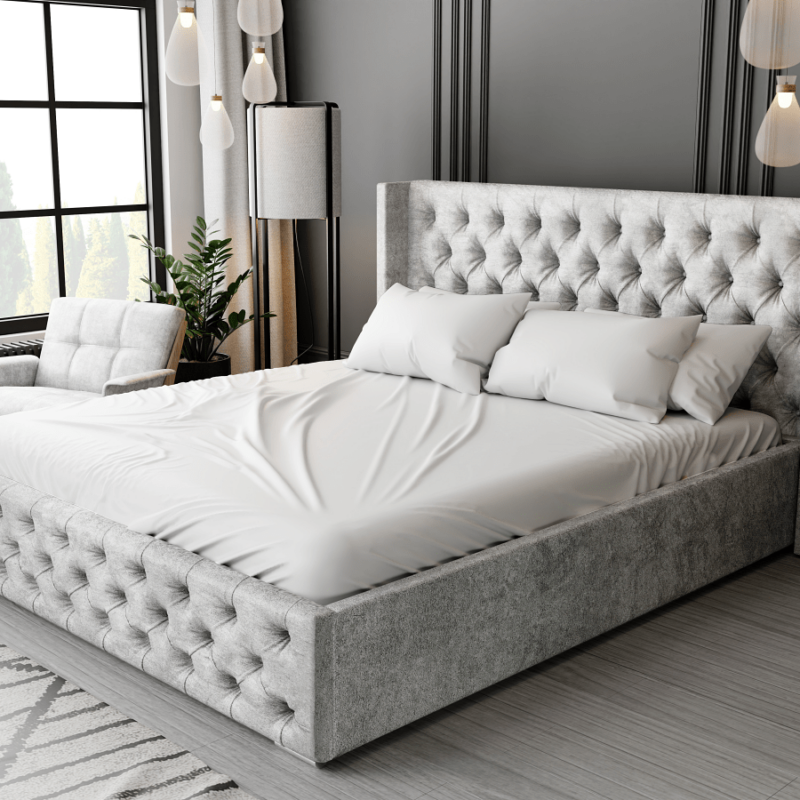 Łóżko tapicerowane CEZAR