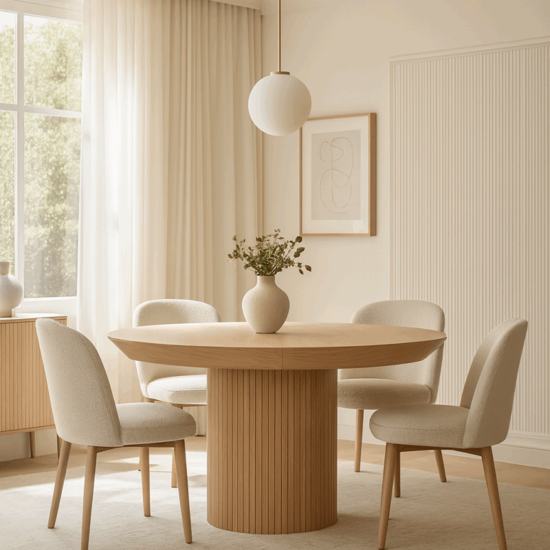 Stół okrągły rozkładany S68