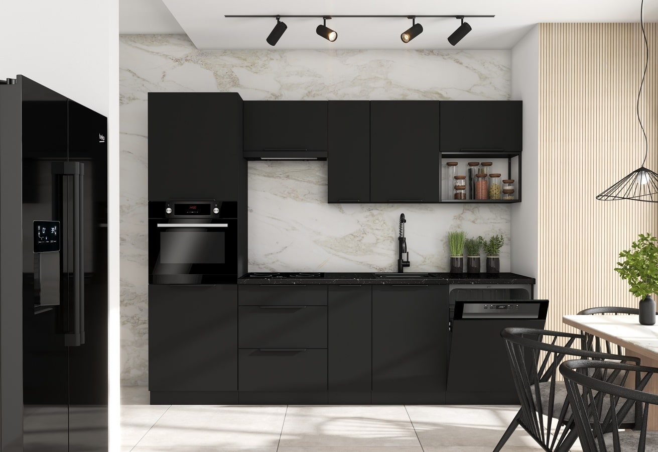 KUCHNIA SIENA + PÓŁKA ONE LOFT-min