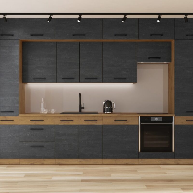 Zestaw mebli kuchennych MARVIN DARK A