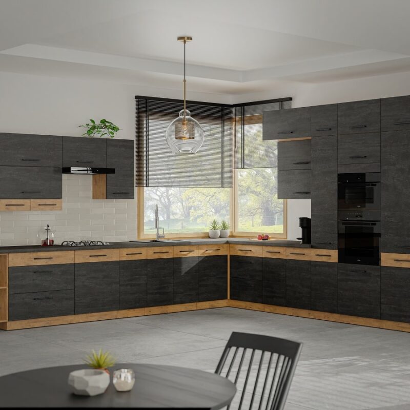 Zestaw mebli kuchennych MARVIN DARK C