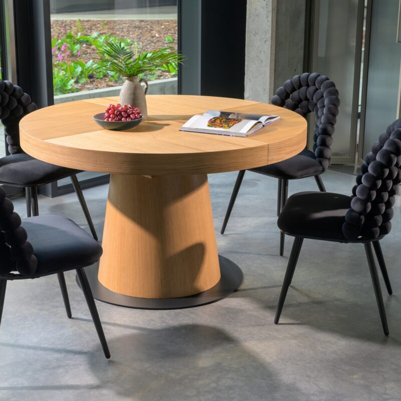 Stół okrągły rozkładany S74