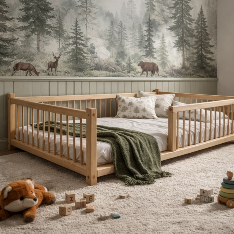 Łóżko drewniane KUBUŚ